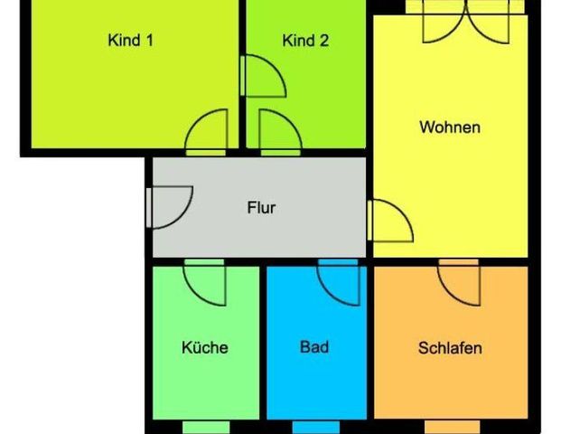 Perfekte Familienwohnung mit schönem Balkon in ländlicher grüner Umgebung! - Photo 1