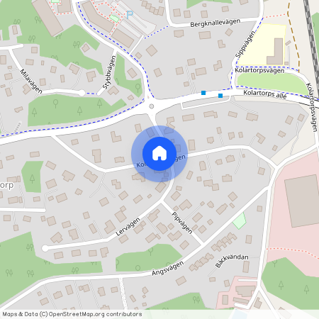 Kolartorpsvägen, Handen