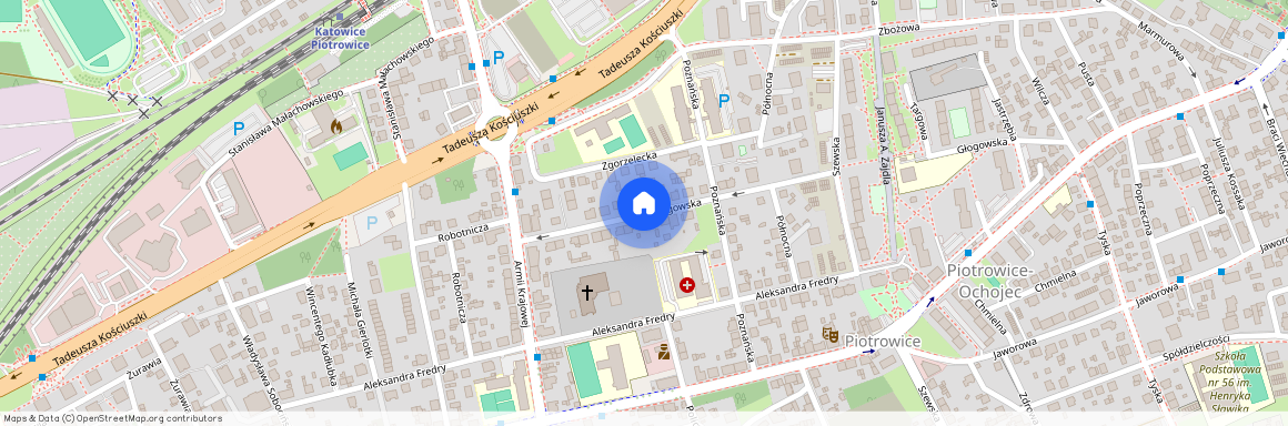 ul. Głogowska, Piotrowice-Ochojec, Katowice, śląskie