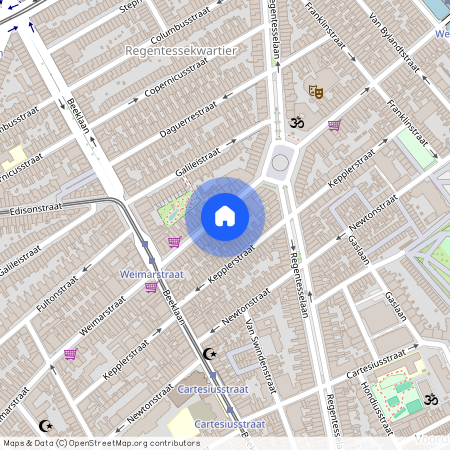 Koningsplein en omgeving, 2562 HC, Weimarstraat, Den Haag