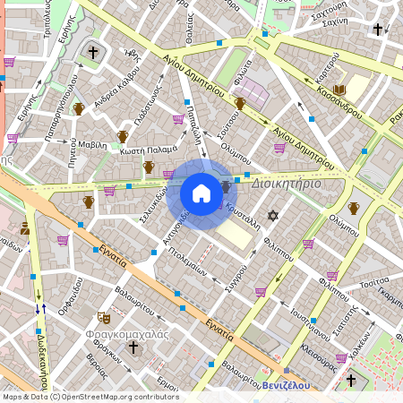 Ανδρέα Κάλβου 6-20, 546 30, Θεσσαλονίκη (546 30), Αντιγονιδών (Κέντρο Θεσσαλονίκης)