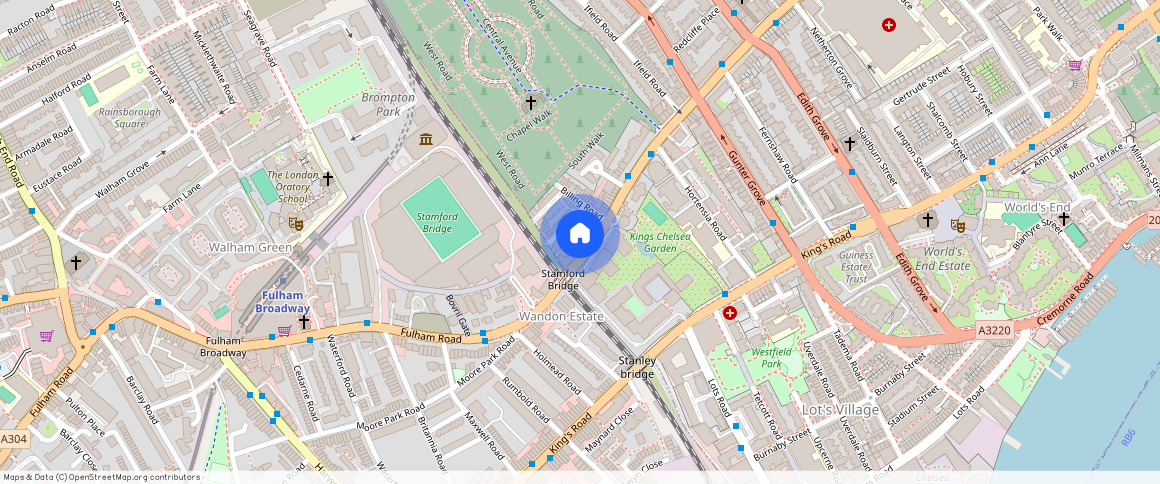 ** Fulham Road, London