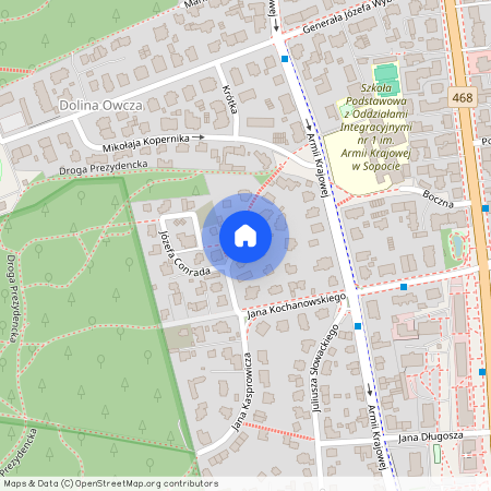 ul. Władysława Reymonta, Zajęcze Wzgórze, Górny Sopot, Sopot, pomorskie