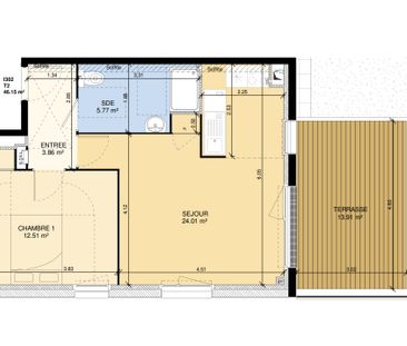 Appartement T2 Fleury-sur-Orne à louer - Photo 2