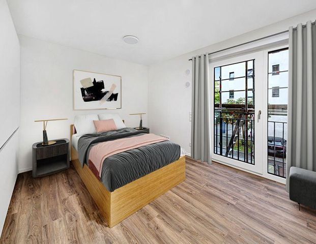 Neubau 2023 - Möbliertes 1 Zimmer-Apartment mit Dachterrasse - Typ D7 - Stichstraße - Ab 6 Monaten - Photo 1