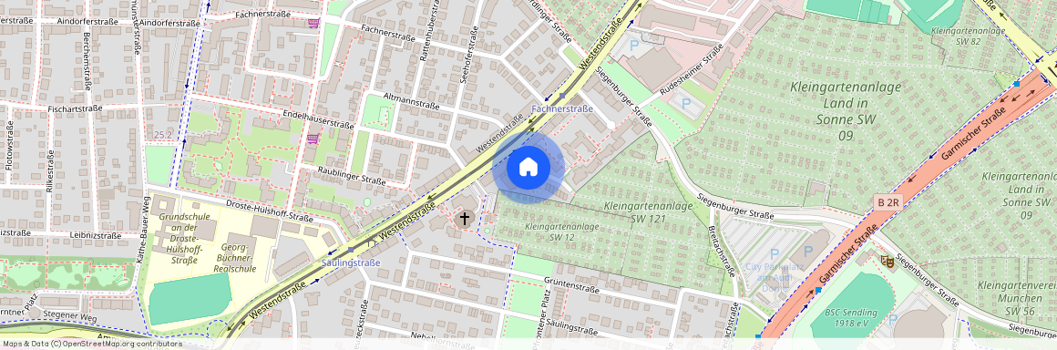 Stephan-Lochner-Straße, 80686 München Sendling-Westpark ca. 4, 9 km west of Munich-center