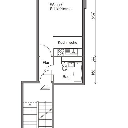 1-Raumwohnung mit Kochnische - Photo 3