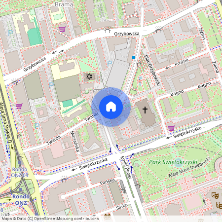 ul. Twarda, Śródmieście Północne, Śródmieście, Warszawa, mazowieckie