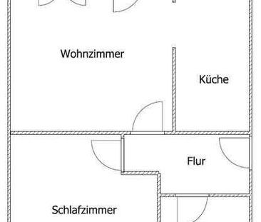 Frei ab sofort.: 2-Zimmer-Wohnung mit modernem Tageslichtbad und Ba... - Photo 2