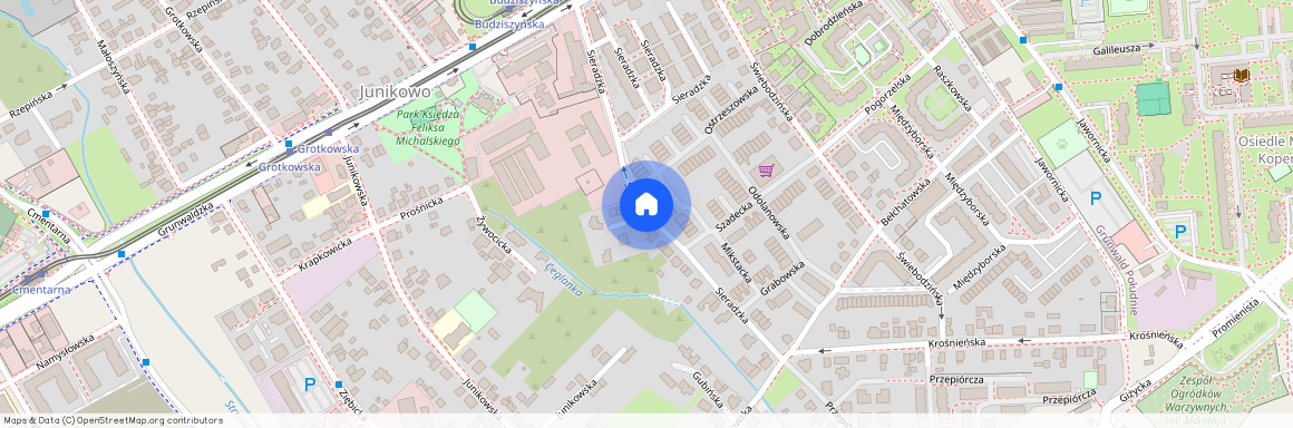 ul. Sieradzka, Junikowo, Grunwald, Poznań, wielkopolskie