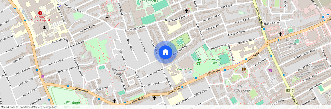 Queens Club Gardens, Barons Court, W14