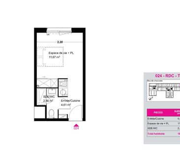 Location Appartement 1 pièce 18m² FRANQUEVILLE ST PIERRE 76520 - Photo 6