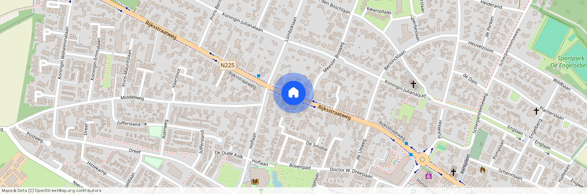 Leersum-Dorp, 3956 CT, Rijksstraatweg, Leersum