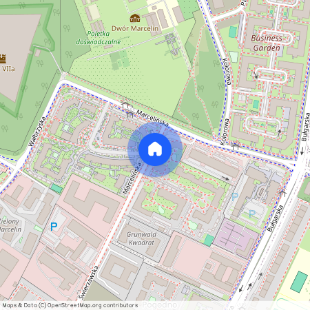 ul. Marcelińska, Marcelin, Grunwald, Poznań, wielkopolskie