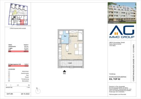 Kuschel & Modern - 1-Zimmer Wohnung in einem Neubauprojekt - Erdwärme - in unter 10 Minuten nach Floridsdorf - Photo 5