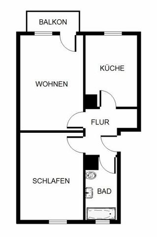 2-Zimmer-Wohnung mit Tageslichtbad und Balkon sucht Nachmieter - Foto 5