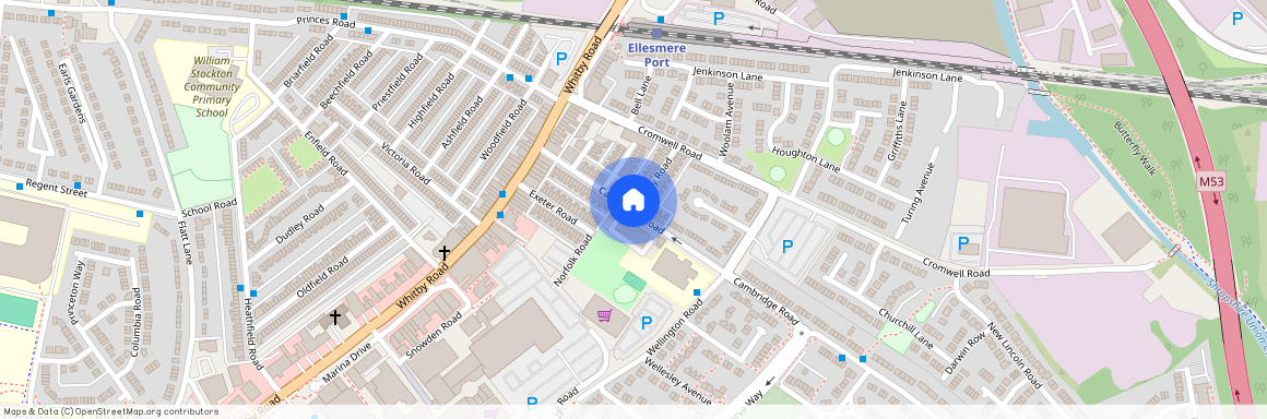 Cambridge Road, Ellesmere Port, Cheshire. CH65