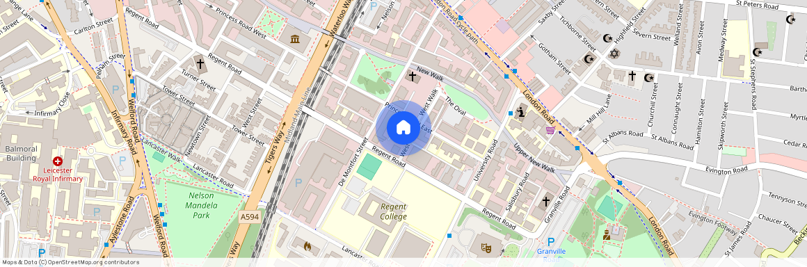 Flat 3, 4 West WalkLeicester