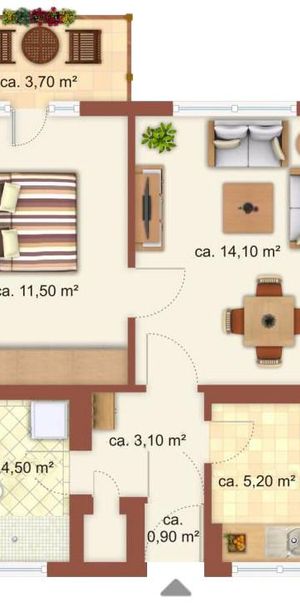 Seniorengerechte 2-Raum-Wohnung mit Balkon und Aufzug - Foto 2