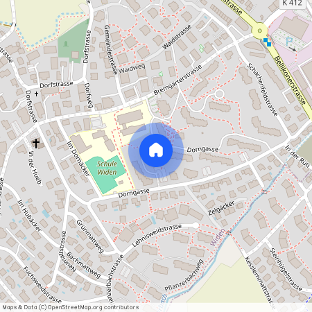 Dorngasse 35, 8967 Widen, Lageplan