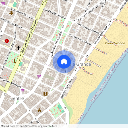 Avenida Ernesto Alves, 50, Praia Grande, Torres - RS, 95560-000, Brazil