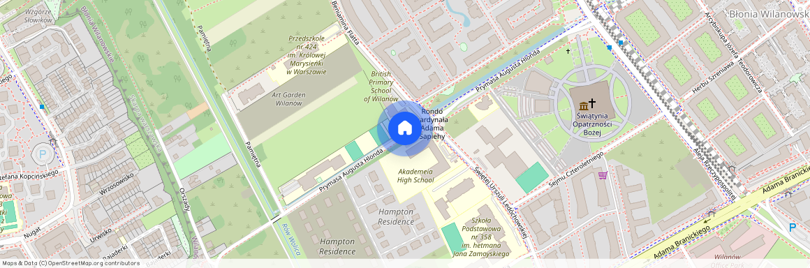 ul. Prymasa Augusta Hlonda, Błonia Wilanowskie, Wilanów, Warszawa, mazowieckie