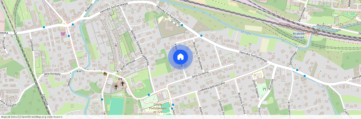 ul. ks. Jana Kusia, Bieżanów, Bieżanów-Prokocim, Kraków, małopolskie