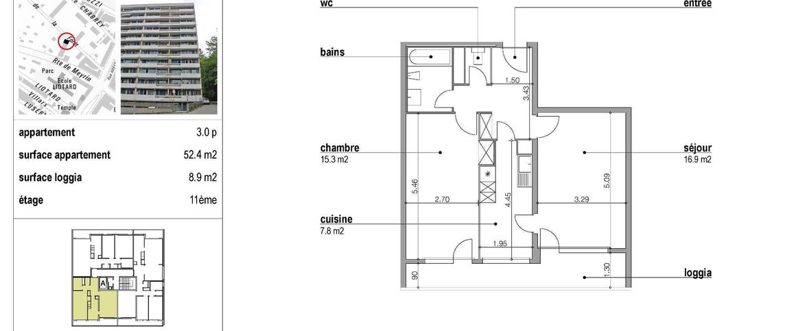 Appartement de 3 pièces à la Servette - Photo 1