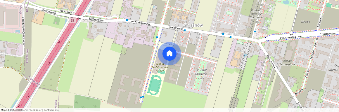 ul. Szeligowska, Chrzanów, Bemowo, Warszawa, mazowieckie