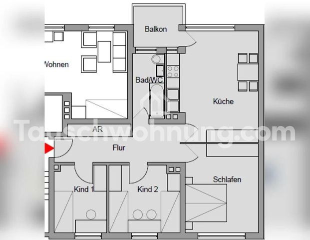 TAUSCHWOHNUNG GWG/Gewofag - Tausche 3,5 Zimmer Whg gegen 3-4 Zimmer Whg - Photo 1