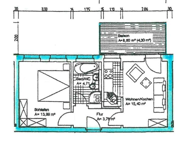 Gemütliche 2-Zimmer-Wohnung mit großem Südbalkon in guter Lage von Pirna! - Foto 1