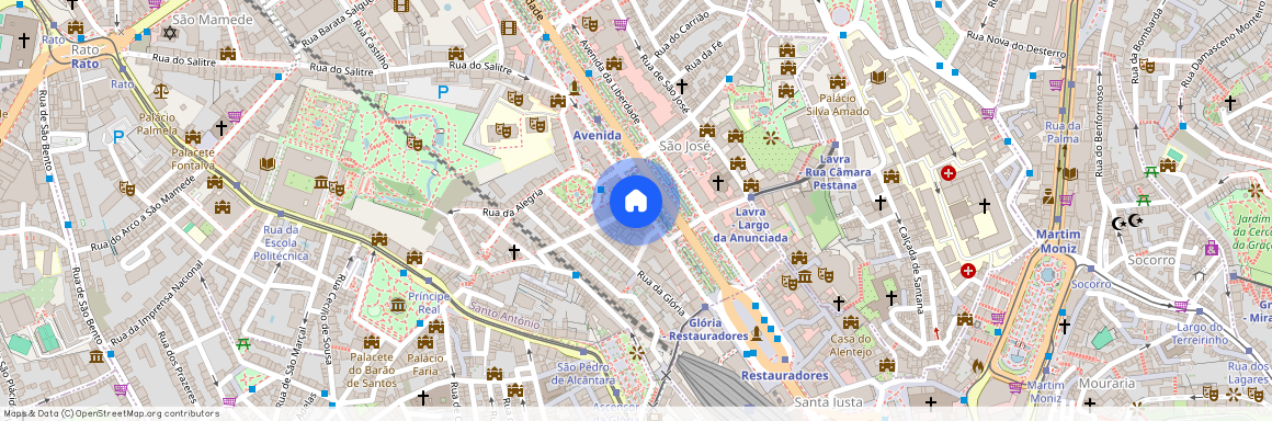 Rua da Conceição da Glória 1 1250-144 Santo António, Santo António, Lisboa