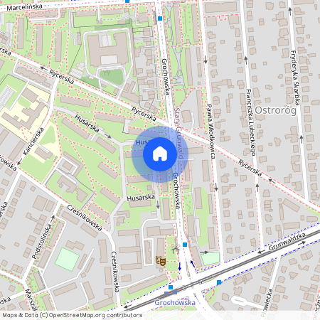 ul. Grochowska, Kasztelanów, Grunwald, Poznań, wielkopolskie