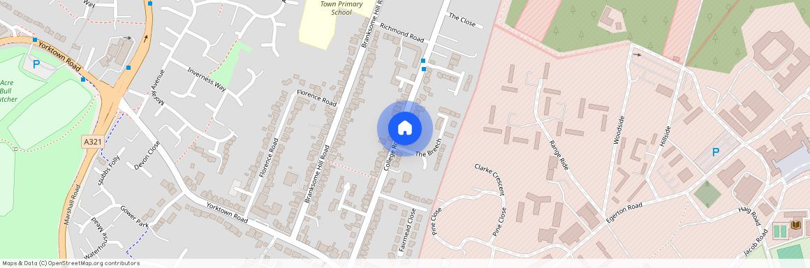 College Road, College Town, Sandhurst, GU47