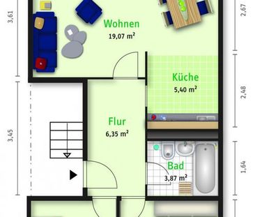 Gemütliche 3-Zimmerwohnung im Blumenviertel - Photo 1