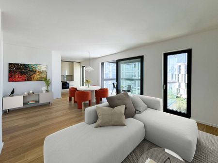 Skylineblick inklusive! Elegant wohnen im Hafenpark Quartier in direkter Mainlage - Foto 4