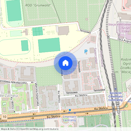 ul. Tenisowa, Świerczewo, Zachód, Szczecin, zachodniopomorskie