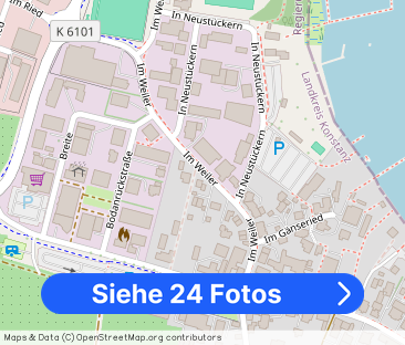 Seesicht satt, sofort frei: 4,5-Zi-Whg in 4-Fam.Haus, EBK, großer B... - Foto 1