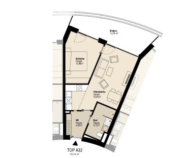 Zwei- Zimmer Wohnung mit Balkon | Straßganger Straße 380 a Top 32 - Photo 6