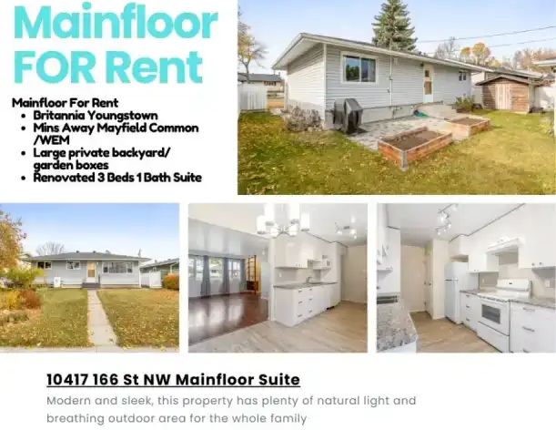 Bright & Beautiful Home - Steps from Parks, Shops & Schools! | 10417 166 Street Northwest, Edmonton - Photo 1