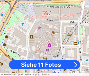 +++ 2 Raumwohnung, Aufzug und Balkon in der Hainstraße +++ - Foto 1