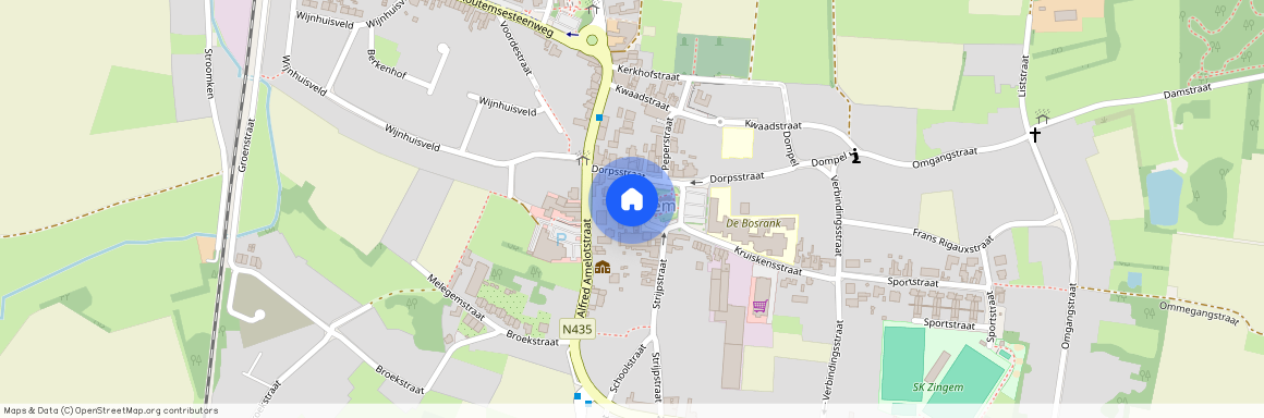 9750, Kerkplein 6 bus 102, Zingem
