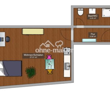 Schönes 1-Zimmer Apartment mitten in Straubing (Whg Nr. 7011) - Photo 3