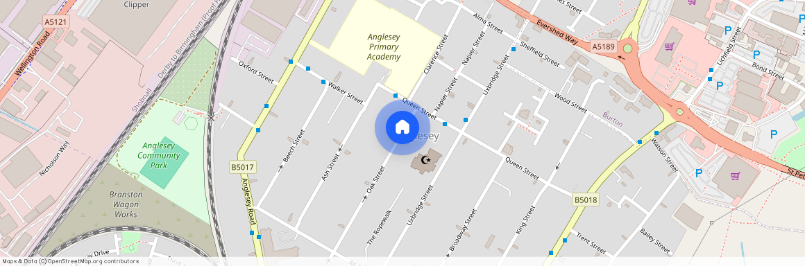 Oak Street, Staffordshire, Burton upon Trent, DE14