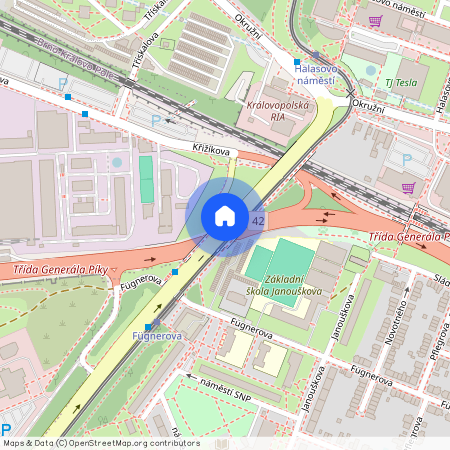 ulice třída Generála Píky, Brno – městská část Brno-Královo Pole
