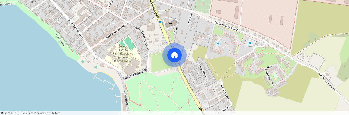 ul. Władysława Jagiełły, Choszczno, Choszczno, choszczeński, zachodniopomorskie