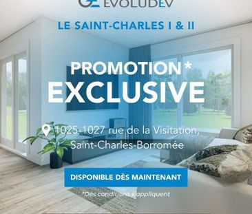 Le Saint-Charles I & II | 3-4 1/2 neufs à louer, SCB - Photo 4