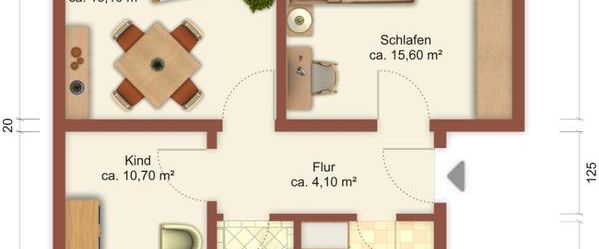 Hoch hinaus mit Aussicht! 3-R.-WE m. Balkon in Löbau! - Foto 1