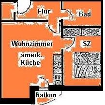 Balkon - Aufzug - offene Küche - Laminat | 2-Zimmer-Wohnung Plauen Seehaus - Foto 3