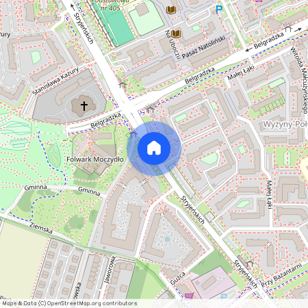 ul. Stryjeńskich, Natolin, Ursynów, Warszawa, mazowieckie